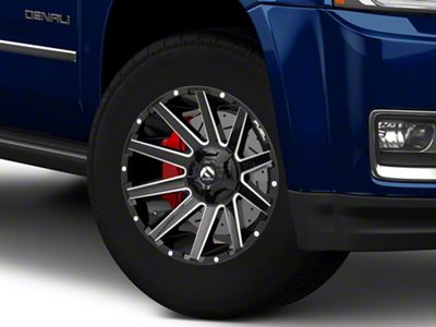 Fuel Wheels Contra Gloss Black Milled 6-Lug Wheel; 18x9; 1mm Offset (15-20 Yukon)