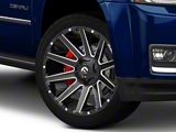 Fuel Wheels Contra Gloss Black Milled 6-Lug Wheel; 22x12; -43mm Offset (15-20 Yukon)