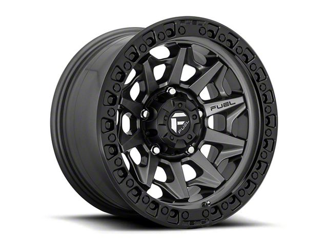 Fuel Wheels Covert Matte Gunmetal Black Bead Ring 6-Lug Wheel; 20x9; 1mm Offset (15-20 Yukon)