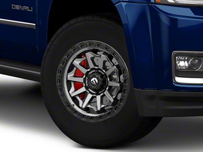 Fuel Wheels Covert Matte Gunmetal with Black Bead Ring 6-Lug Wheel; 18x9; 1mm Offset (15-20 Yukon)