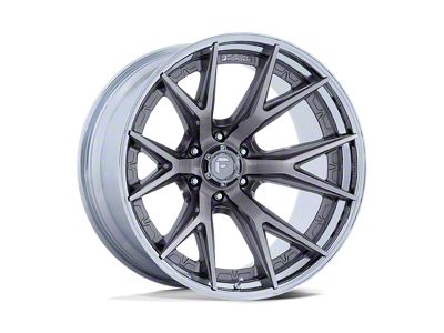 Fuel Wheels Fusion Forged Catalyst Platinum with Chrome Lip 6-Lug Wheel; 24x12; -44mm Offset (15-20 Yukon)