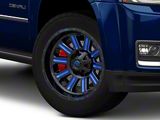 Fuel Wheels Hardline Gloss Black with Blue Tinted Clear 6-Lug Wheel; 20x9; 20mm Offset (15-20 Yukon)