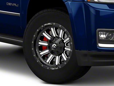 Fuel Wheels Hardline Gloss Black Milled 6-Lug Wheel; 18x9; 20mm Offset (15-20 Yukon)