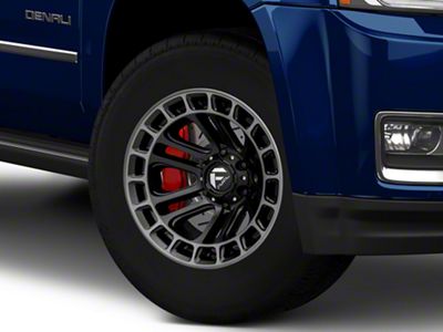 Fuel Wheels Heater Matte Black Double Dark Tint Machined 6-Lug Wheel; 18x9; 1mm Offset (15-20 Yukon)