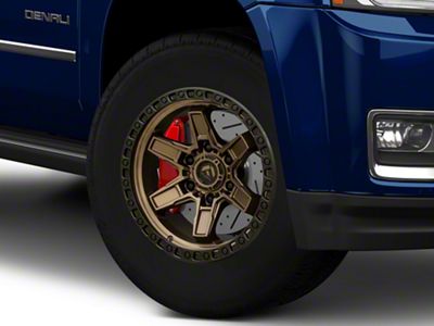 Fuel Wheels Kicker Matte Bronze with Black Bead Ring 6-Lug Wheel; 18x9; 1mm Offset (15-20 Yukon)