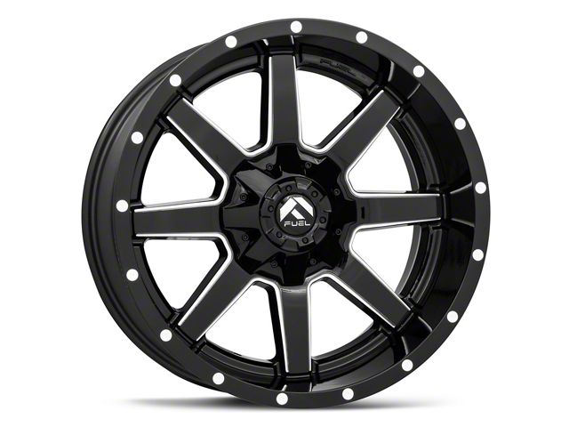 Fuel Wheels Maverick Gloss Black Milled 6-Lug Wheel; 18x9; 20mm Offset (15-20 Yukon)