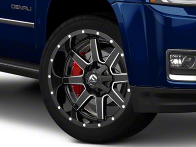 Fuel Wheels Maverick Gloss Black Milled 6-Lug Wheel; 22x12; -45mm Offset (15-20 Yukon)
