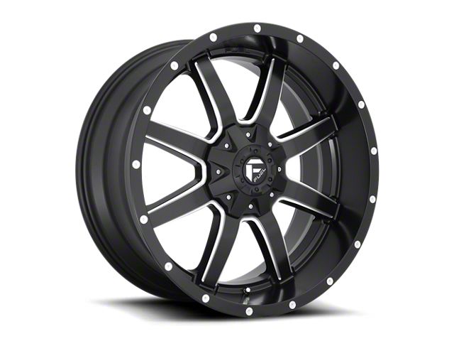 Fuel Wheels Maverick Matte Black Milled 6-Lug Wheel; 20x9; 19mm Offset (15-20 Yukon)