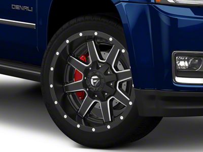 Fuel Wheels Maverick Matte Black Milled 6-Lug Wheel; 24x10; 20mm Offset (15-20 Yukon)