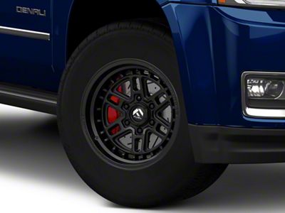 Fuel Wheels Nitro Matte Black 6-Lug Wheel; 17x9; 1mm Offset (15-20 Yukon)