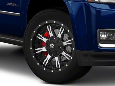 Fuel Wheels NUTZ Matte Black Machined 6-Lug Wheel; 20x10; -12mm Offset (15-20 Yukon)