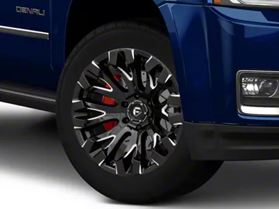 Fuel Wheels Quake Gloss Black Milled 6-Lug Wheel; 20x10; -18mm Offset (15-20 Yukon)