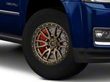 Fuel Wheels Rebel Matte Bronze with Black Bead Ring 6-Lug Wheel; 17x9; -12mm Offset (15-20 Yukon)