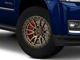 Fuel Wheels Rebel Matte Bronze with Black Bead Ring 6-Lug Wheel; 18x9; -12mm Offset (15-20 Yukon)