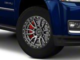 Fuel Wheels Rebel Matte Gunmetal with Black Bead Ring 6-Lug Wheel; 18x9; 1mm Offset (15-20 Yukon)