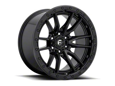 Fuel Wheels Rebel Textured Black 6-Lug Wheel; 17x9; 1mm Offset (15-20 Yukon)