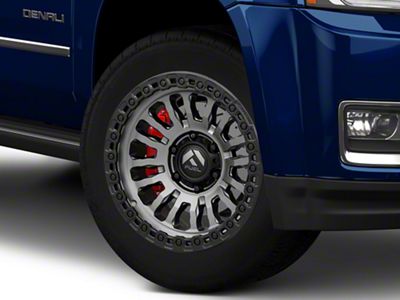 Fuel Wheels Rincon Matte Gunmetal with Matte Black Lip 6-Lug Wheel; 20x10; -18mm Offset (15-20 Yukon)