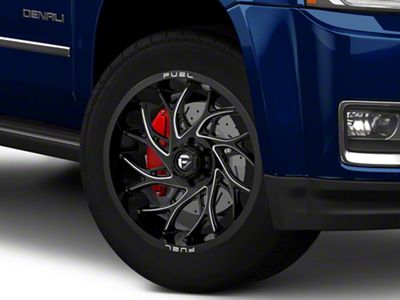 Fuel Wheels Runner Gloss Black Milled 6-Lug Wheel; 20x9; 1mm Offset (15-20 Yukon)