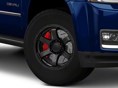 Fuel Wheels Rush Satin Black 6-Lug Wheel; 17x9; -12mm Offset (15-20 Yukon)