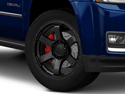 Fuel Wheels Rush Satin Black 6-Lug Wheel; 20x9; 1mm Offset (15-20 Yukon)