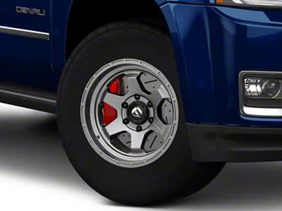 Fuel Wheels Shok Matte Gunmetal 6-Lug Wheel; 17x9; 1mm Offset (15-20 Yukon)