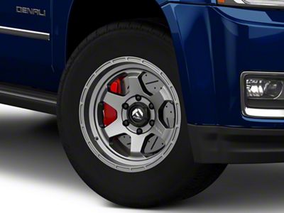 Fuel Wheels Shok Matte Gunmetal 6-Lug Wheel; 18x9; 1mm Offset (15-20 Yukon)