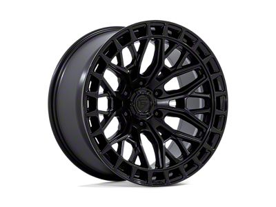 Fuel Wheels Sigma Blackout with Gloss Black Lip 6-Lug Wheel; 20x10; -18mm (15-20 Yukon)