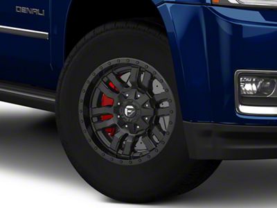 Fuel Wheels Sledge Gloss and Matte Black 6-Lug Wheel; 17x9; -12mm Offset (15-20 Yukon)
