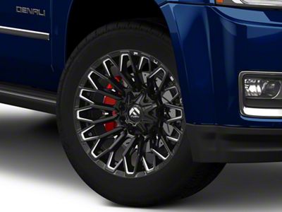 Fuel Wheels Strike Gloss Black Milled 6-Lug Wheel; 20x9; 1mm Offset (15-20 Yukon)