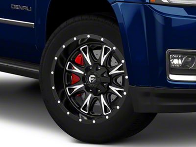 Fuel Wheels Throttle Matte Black Milled 6-Lug Wheel; 20x9; 20mm Offset (15-20 Yukon)