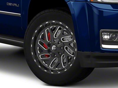 Fuel Wheels Triton Gloss Black Milled 6-Lug Wheel; 20x9; 20mm Offset (15-20 Yukon)