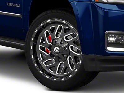 Fuel Wheels Triton Gloss Black Milled 6-Lug Wheel; 22x10; -19mm Offset (15-20 Yukon)