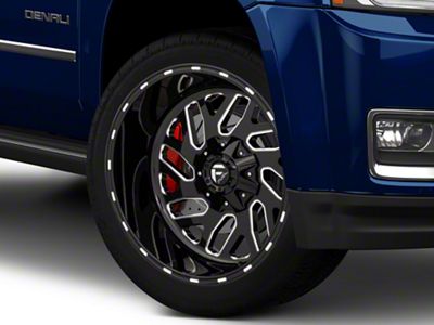 Fuel Wheels Triton Gloss Black Milled 6-Lug Wheel; 26x12; -44mm Offset (15-20 Yukon)