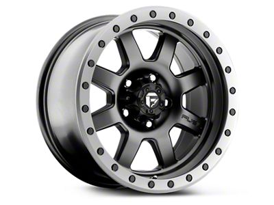 Fuel Wheels Trophy Matte Black with Anthracite Ring 6-Lug Wheel; 17x8.5; -6mm Offset (15-20 Yukon)