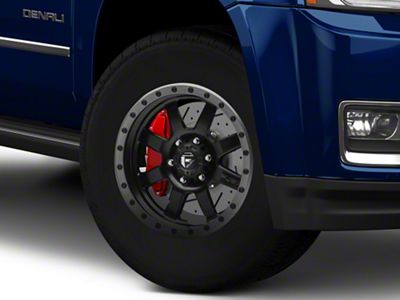 Fuel Wheels Trophy Matte Black with Anthracite Ring 6-Lug Wheel; 17x8.5; 6mm Offset (15-20 Yukon)