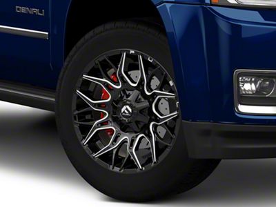Fuel Wheels Twitch Gloss Black Milled 6-Lug Wheel; 20x9; 1mm Offset (15-20 Yukon)