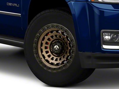 Fuel Wheels Zephyr Matte Bronze with Black Bead Ring 6-Lug Wheel; 18x9; -12mm Offset (15-20 Yukon)