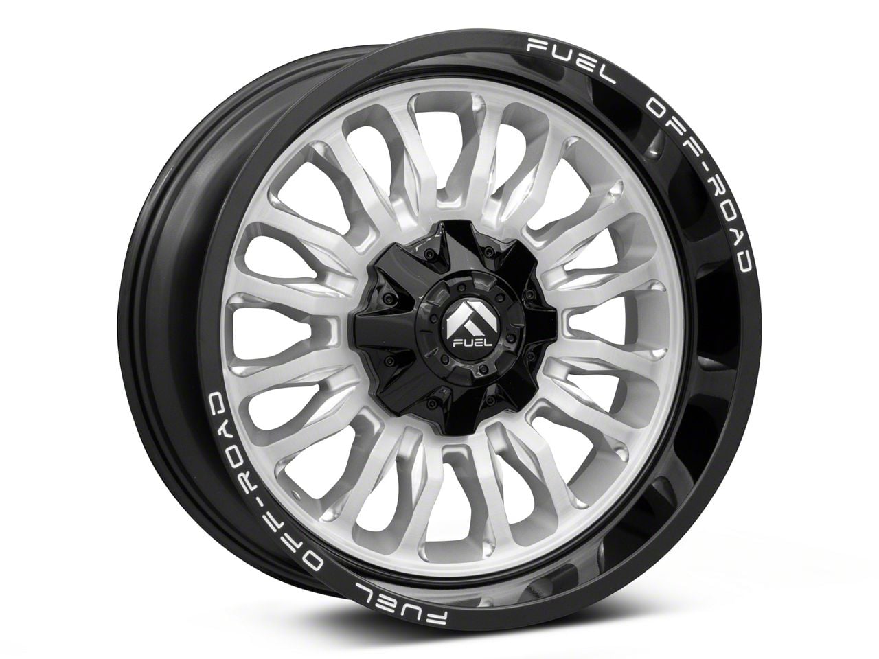 Fuel Wheels F-250 Super Duty Arc Silver Brushed Face with Milled