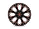Fuel Wheels Assault Matte Black Red Milled 8-Lug Wheel; 20x9; 20mm Offset (17-22 F-250 Super Duty)