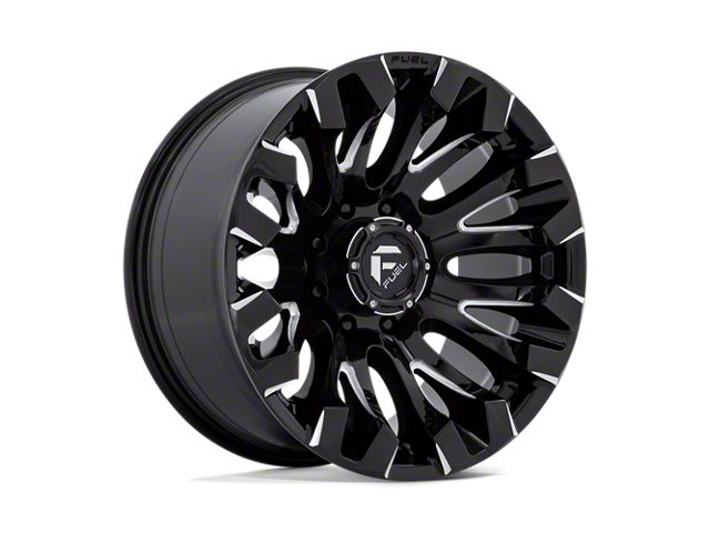 Fuel Wheels Quake Gloss Black Milled 8-Lug Wheel; 20x10; -18mm Offset (17-22 F-250 Super Duty)