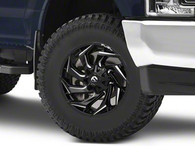 Fuel Wheels Reaction Gloss Black Milled 8-Lug Wheel; 18x9; -12mm Offset (17-22 F-250 Super Duty)