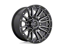 Fuel Wheels Rebel Matte Gunmetal with Black Bead Ring 8-Lug Wheel; 20x10; -18mm Offset (17-22 F-250 Super Duty)