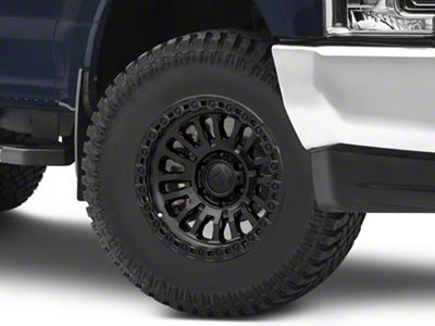 Fuel Wheels Rincon Matte Black with Gloss Black Lip 8-Lug Wheel; 18x9; 1mm Offset (17-22 F-250 Super Duty)