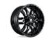 Fuel Wheels Sledge Gloss Black Milled 8-Lug Wheel; 22x10; 10mm Offset (17-22 F-250 Super Duty)