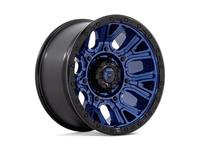 Fuel Wheels Traction Dark Blue with Black Ring 8-Lug Wheel; 20x10; -18mm Offset (17-22 F-250 Super Duty)