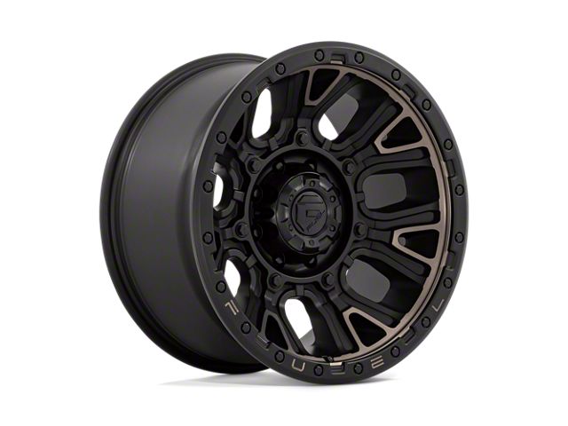 Fuel Wheels Traction Matte Black with Double Dark Tint 8-Lug Wheel; 20x10; -18mm Offset (17-22 F-250 Super Duty)
