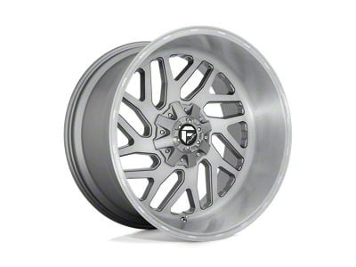 Fuel Wheels Triton Platinum Brushed Gunmetal with Tinted Clear 8-Lug Wheel; 20x10; -18mm Offset (17-22 F-250 Super Duty)