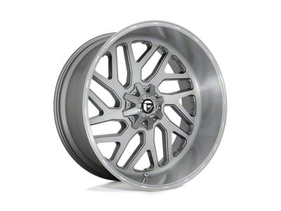 Fuel Wheels Triton Platinum Brushed Gunmetal with Tinted Clear 8-Lug Wheel; 26x12; -44mm Offset (17-22 F-250 Super Duty)