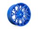 Fuel Wheels Twitch Anodized Blue Milled 8-Lug Wheel; 22x10; -18mm Offset (17-22 F-250 Super Duty)