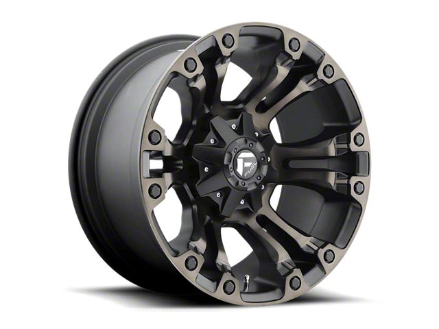 Fuel Wheels Vapor Matte Black Double Dark Tint 8-Lug Wheel; 18x9; -12mm Offset (17-22 F-250 Super Duty)